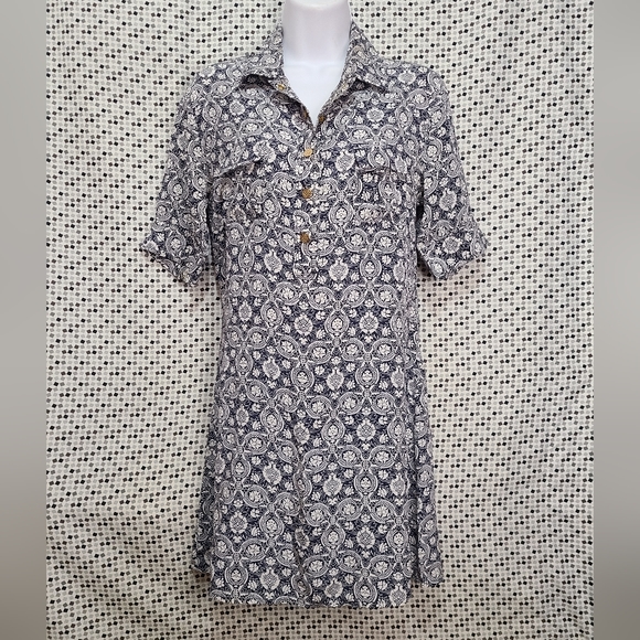 Vtg Gold Hawk Silk Dress Size XS - Picture 1 of 7